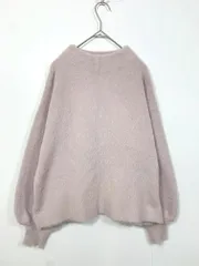 MERCURYDUO マーキュリーデュオ ミニシャギー ハイネック ボリュームスリーブ ニット セーター sizeF/ピンク ■◇ レディース