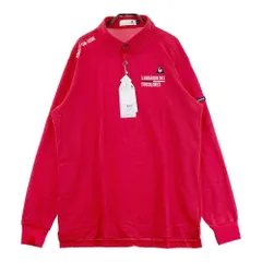 サイズ：3L LE COQ GOLF ルコックゴルフ  長袖ポロシャツ  レッド系 [240101628426] ゴルフウェア メンズ ストスト
