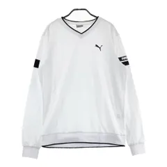 サイズ：L PUMA GOLF プーマゴルフ  Vネック スウェットトレーナー カモフラ総柄 ホワイト系 [240101628454] ゴルフウェア メンズ ストスト