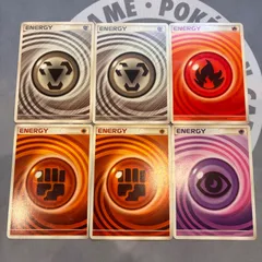 A368 ポケモンカード　基本エネルギー　うずまき　2009 6枚