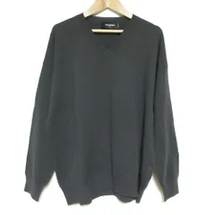 美品 DSQUARED2 ディースクエアード Vネック ウールニット トップス セーター S75HA0889 Mサイズ グレー レディース 古着 中古 USEDのサムネイル