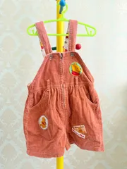 【Size 100】vintage くまのプーさん コーデュロイ ショートオール poppins