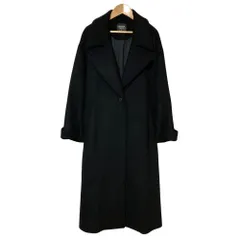 美品 UNITED TOKYO ユナイテッドトウキョウ サイドスリットビックカラーコート 500551009 サイズ2 ブラック レディース 古着 中古 USED