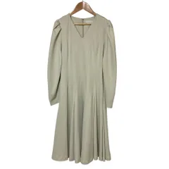 美品 CELFORD セルフォード ギャザースリーブ ドレス ワンピース 38 ミント レディース 古着 中古 USED