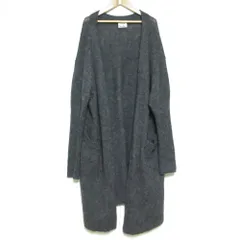 美品 Acne Studios アクネ ストゥディオズ RAYA MOHAIR モヘヤブレンド ロング ニットカーディガン Sサイズ グレー レディース 古着 中古 USEDのサムネイル