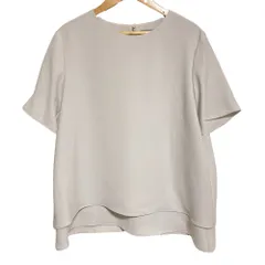 美品 25SS Theory luxe セオリーリュクス MARVINE ELIDA 3 HS BLOUSE 半袖 ブラウス 40 アイスグレー レディース 古着 中古 USED