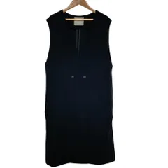 未使用 23SS UNFILO アンフィーロ BEAUTY MOVE ダブルボタンジレ サイズXL ブラック  レディース 古着 中古 USED