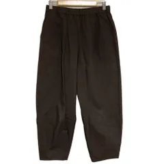 良品 25SS evam eva エヴァムエヴァ cotton cropped pants コットンクロップドパンツ E253T064 サイズ2 ブラウン レディース 古着 中古 USED