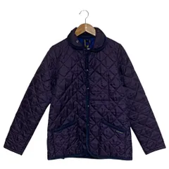 良品 LAVENHAM ラベンハム キルティングジャケット サイズ38 パープル レディース 古着 中古 USED
