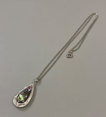 インレイワーク フェザー ペンダント ネックレス925 italy - メルカリ