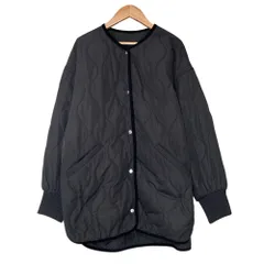 美品 UNITED ARROWS グリーンレーベルリラクシング オーバーサイズ リバーシブル キルティング ジャケット Free ブラック レディース 古着 中古 USED