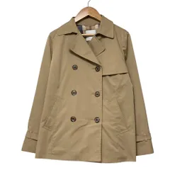 良品 MACKINTOSH PHILOSOPHY マッキントッシュフィロソフィー 裏地チェック ショートトレンチコート サイズ38 ベージュ レディース 古着 中古 USED