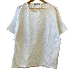 美品 23SS Theory luxe セオリーリュクス ショートスリーブ シアサッカー ブラウス 38 ホワイト レディース 古着 中古 USED