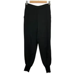 美品 STELLA McCARTNEY ステラマッカートニー バックギャザー イージー ジョガーパンツ 38 ブラック レディース 古着 中古 USED