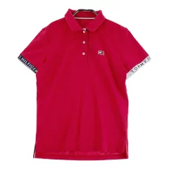サイズ：LL TOMMY HILFIGER GOLF トミー ヒルフィガーゴルフ  半袖ポロシャツ  レッド系 [240101632081] ゴルフウェア レディース ストスト