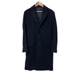 最高峰◇ ベルヴェスト Belvest 別注 カシミヤ混 チェスターコート 44 