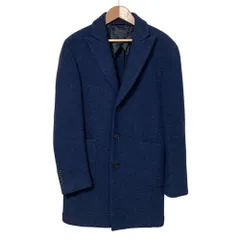 美品 BROOKS BROTHERS ブルックスブラザーズ ESTETHIA G.B.Conte 1757 SPECIAL SELECTION チェスターコート サイズ36 ネイビー メンズ 古着 中古 USEDのサムネイル