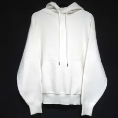 美品 クリーニング済 CABAN キャバン 定番モデル コットンカシミヤ ニットパーカ－ プルオーバー Mサイズ アイボリー メンズ 古着 中古 USEDのサムネイル