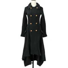 良品 COMME des GARCONS コムデギャルソン AD2002 ニットトレンチコート GG-C027 サイズS ブラック レディース 古着 中古 USEDのサムネイル
