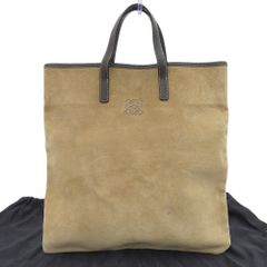 LOEWE ロエベ スエード ハンドバッグ サブバッグ スエード オレンジ 