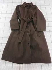 ◇ ⊇ リアン Lian 216-316-7132 ベルト付きロングコート ブラウン系 レディース E  【1602040012709】のサムネイル