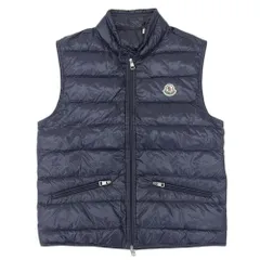 【本物保証】 超美品 モンクレール MONCLER ギ グイ GUI GILET ダウンベスト 1(約Mサイズ) メンズ アウター ナイロン ネイビー