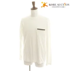 ■ BERLUTI ベルルッティ 長袖Tシャツ トップス 胸ポケット 綿 メンズ レディース S ホワイト 白のサムネイル