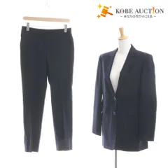 ■ セオリーリュクス theory luxe ジャケット パンツ セットアップ トップス ボトムス レディース 42 ネイビー
