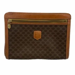 セリーヌ(Celine) セリーヌ クラッチバッグ マカダム  ブラウン レディース