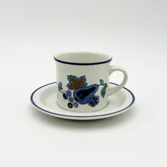 Royal Doulton カップ&ソーサー コーヒーカップ ブルーベリー模様 陶器 食器 英国 ヴィンテージ キッチン雑貨 90370