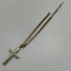 La Soeur ラスール パールクロスペンダント シルバーK18コーティング 