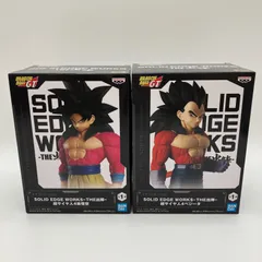 ドラゴンボールGT SOLID EDGE WORKS THE出陣 超サイヤ人4 孫悟空 ベジータ フィギュア 2種セット バンプレスト バンダイスピリッツ プライズ 景品 まとめ売り【未開封】G-4-2