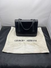 ジョルジオ アルマーニ ビジネスバッグ レザー ブラック ブリーフ
