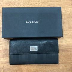 BVLGARI 長財布 ブラック レザー - メルカリ