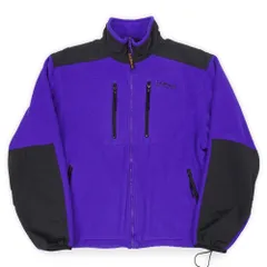 エルエルビーン L.L.Bean 90s 90年代 フリースジャケット ALL CONDITIONS 旧タグ アウトドア USA ヴィンテージ アメリカ 古着 メンズ コート ジャケット ブルー ブラック L-XL相当【中古】