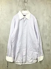 TOMORROWLAND トゥモローランド ストライプ 長袖 シャツ size39/白×紫 ■■メンズ