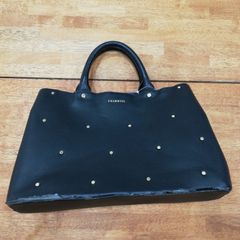値下げ》COACH コーチ スタッズ トートバッグ ブラック A4収納可能 