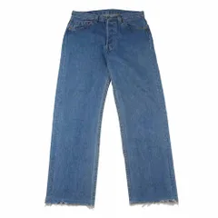 Levi's リーバイス 501 USA製 スモールe ボタン裏520刻印 カットオフ デニムパンツ ジーンズ インディゴブルー系 W30L34【中古】