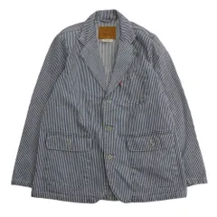 Levi's リーバイス 00110-0002 PREMIUM プレミアム ストライプ カバーオール ジャケット インディゴブルー系 M【中古】