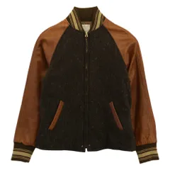 STYLE EYES スタイルアイズ SE12897 SPORTS JACKET ウール スポーツジャケット スタジアム ジャケット スタジャン ブラウン系 36【中古】