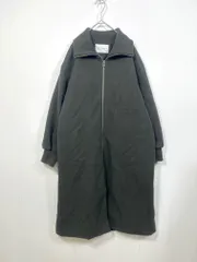 a day in the life アデイインザライフ ユナイテッドアローズ 6425-699-0498 定価12980円 ニットメルトン 中綿 スタンドカラー コート ダークグレー ◆■レディース