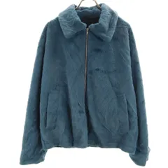 美品 HARE ハレ フェイクファー ジャケット M ブルー系 メンズ 古着のサムネイル