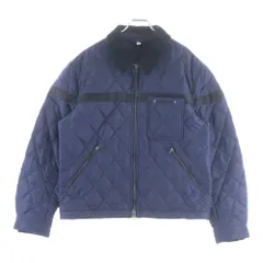 BURBERRY (バーバリー) コーデュロイ ナイロン切替 キルティング ボンバージャケット ブルゾン ネイビー 8061667のサムネイル