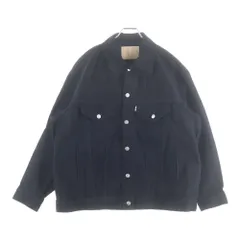 Graphpaper (グラフペーパー) Selvage Denim Trucker Jacket セルヴィッチ デニム トラッカージャケット ブラック GU261-20055RBのサムネイル