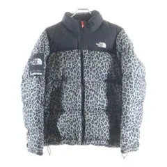 SUPREME (シュプリーム) 11AW ×THE NORTH FACE Nuptse Down Jacket Black Leopard ザノースフェイス レオパード柄 ヌプシ ダウンジャケット グレー/ブラック ND19100