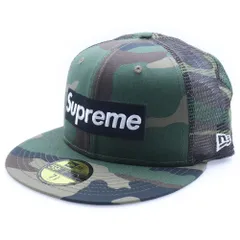 SUPREME (シュプリーム) 24SS ×NEW ERA Box Logo Mesh Cap ニューエラ ボックスロゴ メッシュ カモ柄 キャップ 帽子 カーキ