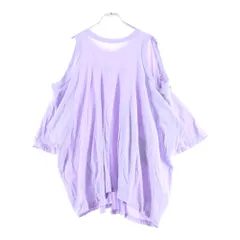 Maison Martin Margiela (メゾンマルタンマルジェラ) 20SS オープンショルダーデザイン ロングスリーブカットソー パープル S51GC0476のサムネイル