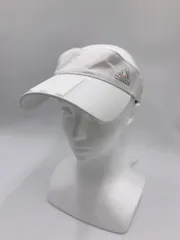 adidas アディダス リボン サンバイザー キャップ sizeONE/白 ■■レディース