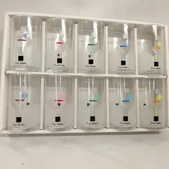 未使用 ピエール・カルダン 幾何学模様 レトロ タンブラーセット 佐々木硝子コラボ コップ グラス 日本製 T635