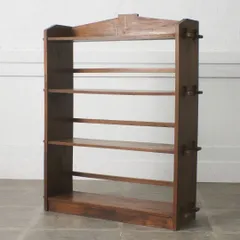 年代物 ブックケース 古い 木製 楔留め 本棚 欅 キャビネット 飾り棚 書棚 ブックシェルフ 収納 ジャパン ヴィンテージ ケヤキ 98585